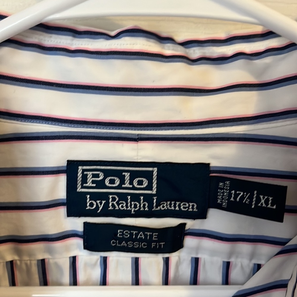 Extra Large Polo Striped Button Down - image 3